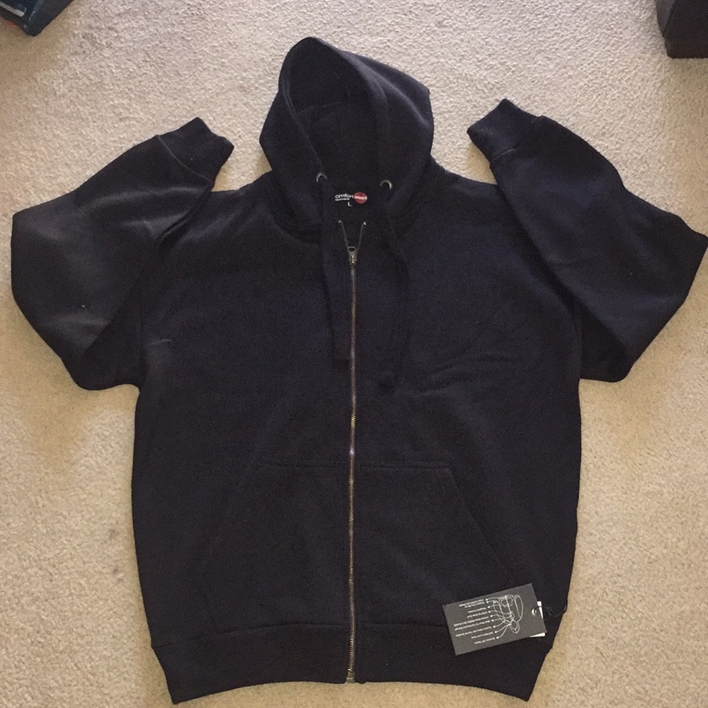 Black Zip Hooded sweater